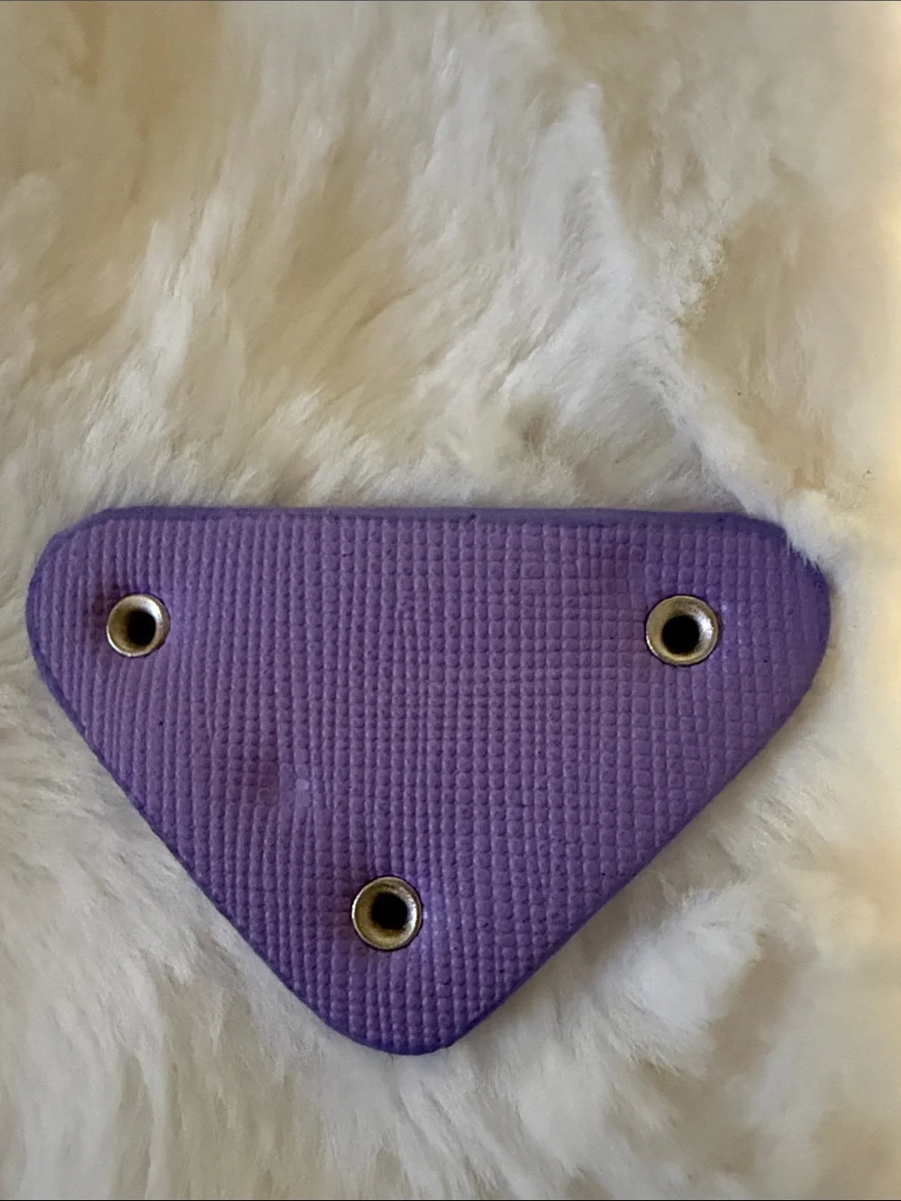 Lavender Triangle Logo Charm